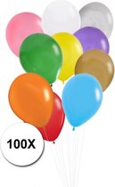 Gekleurde Ballonnen Feestversiering Latex Ballon 100st Verjaardag