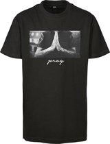 Kinder T-Shirt Kids Pray Tee zwart