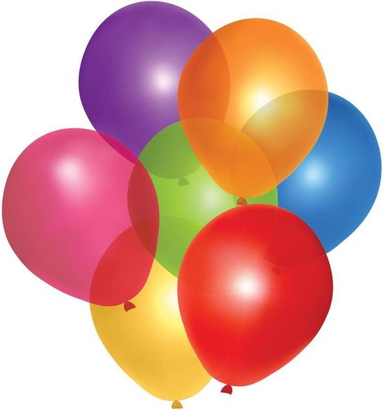 Gekleurde ballonnen 50 stuks | Ballonnen verschillende kleuren voor lucht  en helium | bol.com