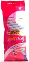 BIC Twin Lady Sensitive - 6 wegwerp Scheermesjes