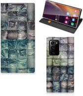 Telefoonhoesje Geschikt voor Samsung Galaxy Note 20 Ultra Bookcover Spijkerbroeken