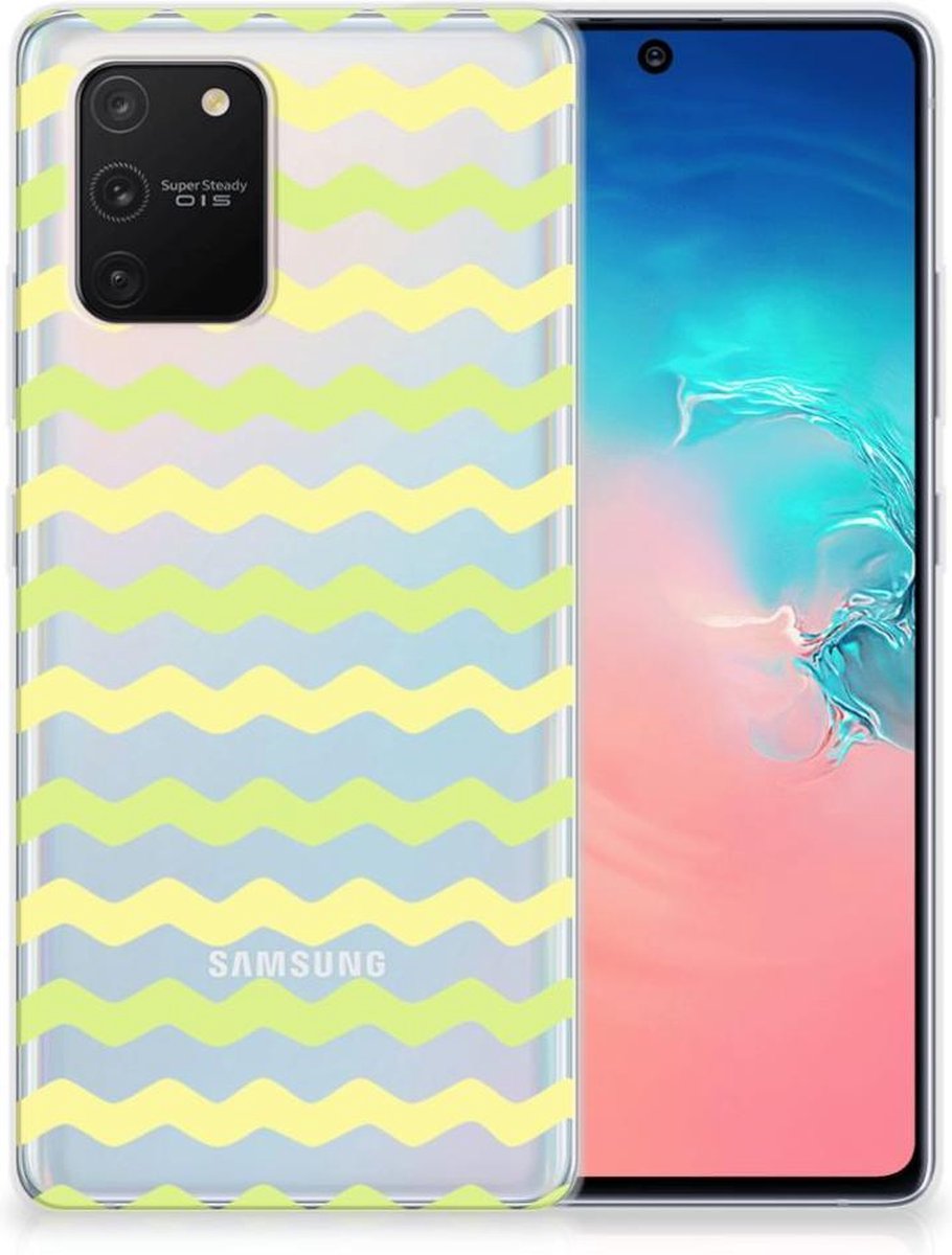 Samsung Galaxy S10 Lite TPU bumper Waves Yellow