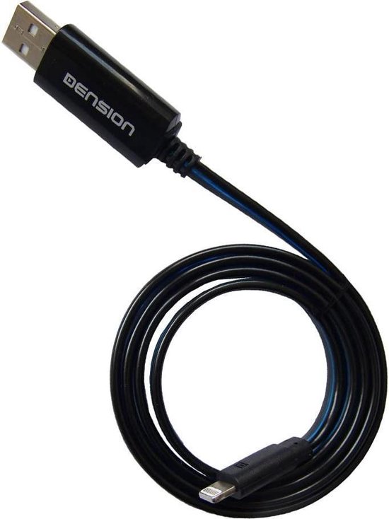 Dension - FLUC1LB - Flowing LED USB naar Lightning kabel voor Apple iPhone  en iPad | bol.com