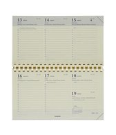 Brepols Agendavulling 2021  • Omniplan • Horizontaal • Vulling • 9 x 16 cm • spiraal