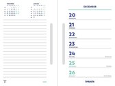 Brepols Kalender 2021 • Weekomlegblok NL met sleuf •  losbladig • 10 x 15 cm