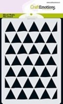Sjabloon - Hobbysjabloon - Mixed Media - driehoek 60 graden - 10,5x15cm - A6 - CraftEmotions