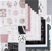 Design papier in blok. 30.5x30.5 cm. 120+128 gr. 36 vel/ 1 stuk