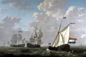 Koelkast magneet maritiem Het jacht van de Kamer Rotterdam van de V.O.C.  no. 20.519