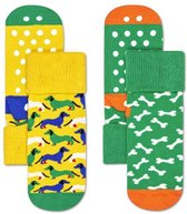 Happy Socks Sokken Dog Anti-Slip Socks  Groen Maat:0-12 mnd
