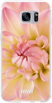 Samsung Galaxy S7 Edge Hoesje Transparant TPU Case - Pink Petals #ffffff