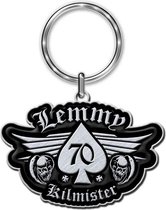Lemmy Kilmister Sleutelhanger 70 Zwart/Zilverkleurig
