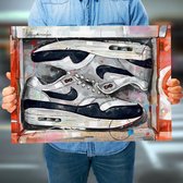 Poster - Nike Air Max Dark Obsidian - 50 X 70 Cm - Multicolor