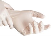 Handschoenen Wegwerp-Latex Gloves -powder disposablos- Blauw - Maat L - 100 stuks