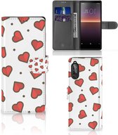 Beschermhoes Sony Xperia 10 II Telefoonhoesje Cadeau voor Vriendin Hearts