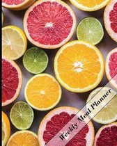 Weekly Meal Planner: 52 Week Food Planner Full Week Over Two Pages, Space For Meals, Shopping Lists, & Notes With Glossy Paperback Cover