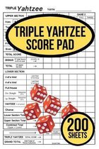 200 TRIPLE Yahtzee Score Pads for TRIPLE Yahtzee