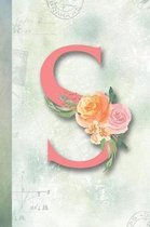S: Beautifully Monogrammed Composition Book and Notebook for School, Home and Fun