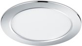 LED Spot - Inbouwspot - Trion Pandus - 18W - Warm Wit 3000K - Rond - Mat Chroom - Aluminium - Ø220mm - BSE