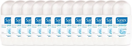Sanex - Deo Roll - Dermo Protector - 12 x 50 ml - Voordeelverpakking