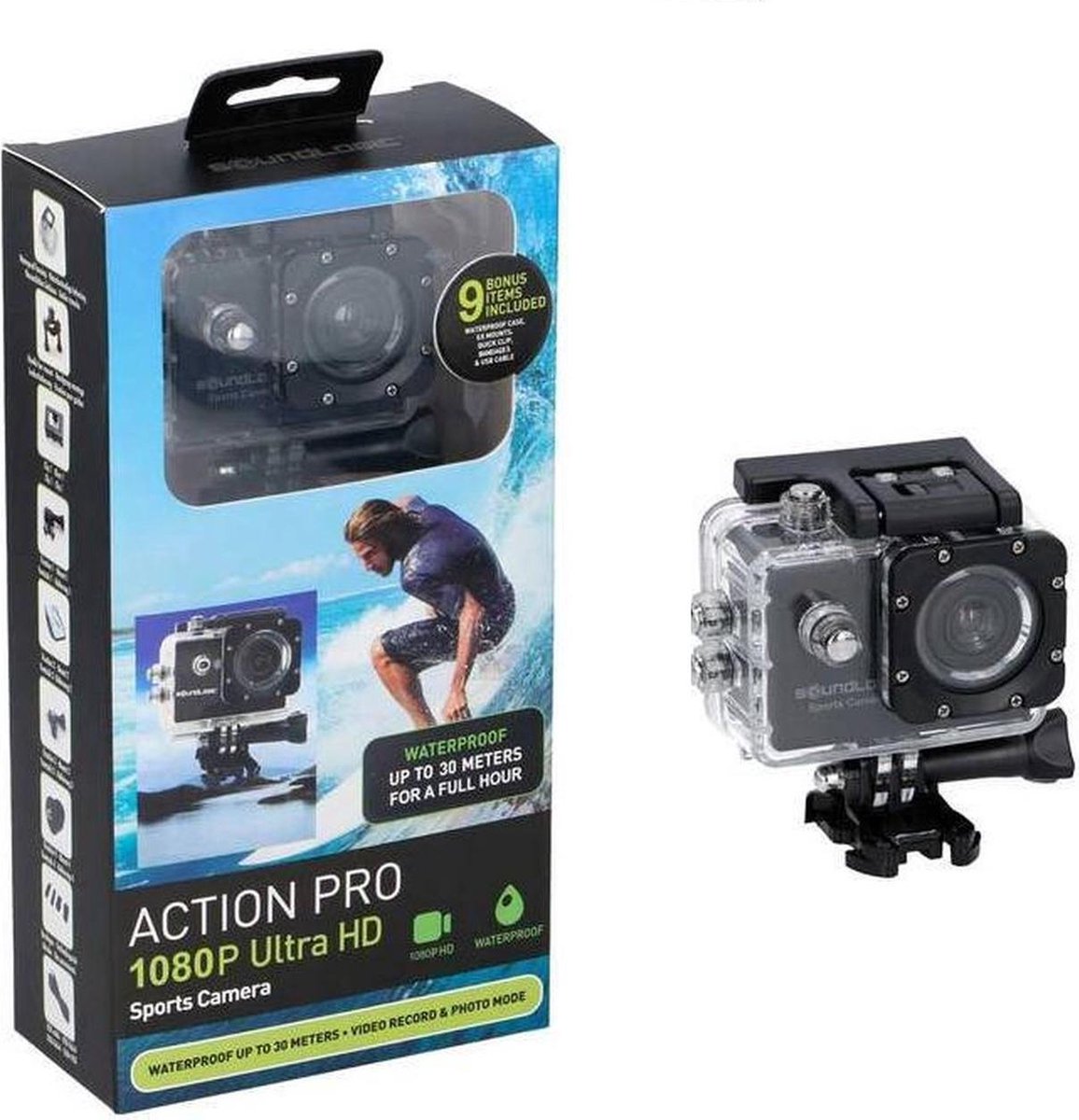 Action Pro - Soundlogic - 1080P Ultra - HD Sports Camera - waterproof - Sport  Camera | bol.com