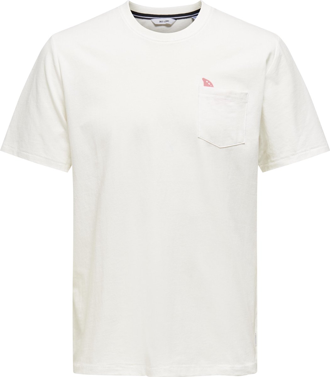 ONLY & SONS - INK REG SS - Cloud Dancer - Mannen - Maat L