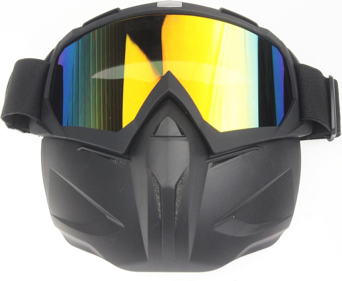 Masque Moto avec Masque - Masque de Ski - Scooter - Anti UV