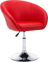 Eetkamerstoel ROOD (Incl LW anti kras viltjes) - Eetkamer stoelen - Extra stoelen voor huiskamer - Dineerstoelen - Tafelstoelen