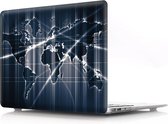 Tablet2you - Apple MacBook Air - hard case - hoes - World Map Aurira - A1932 - A2179 - 2018 - 2020 - 13.3