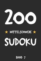 200 Mittelschwere Sudoku Band 7: Puzzle R�tsel Heft, 9x9, 2 R�tsel pro Seite