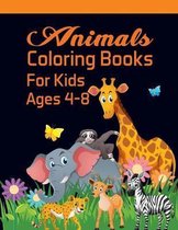 Animal coloring books for kids Ages 4-8