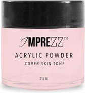 IMPREZZ® acrylpoeder - acrylic powder Cover Skintone 25 gr. - Lichtroze beige