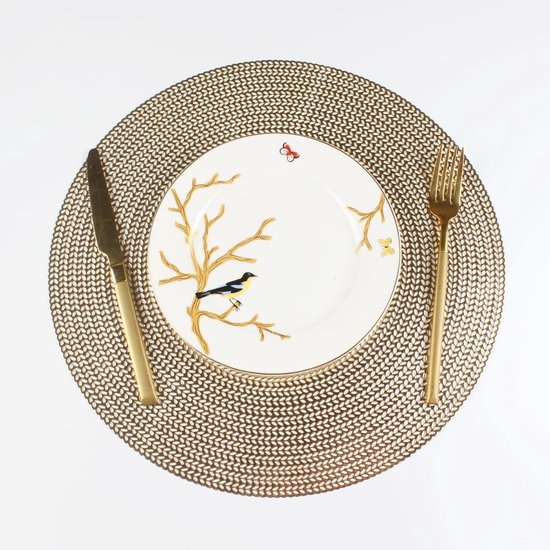 sensatie Scherm Net zo Placemat Kunststof Tafelkleed Onderlegger | Decoratieve Placemats Kerst |  Ø38 cm |... | bol.com