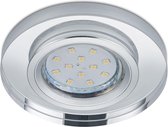 Spot Armatuur GU10 - Trion Panomi - Inbouw Rond - Mat Chroom - Aluminium - Ø90mm - BES LED