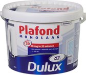 Dulux Plafondverf Monolaag - Wit - Mat - 10L