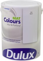 Dulux Colours Mur & Plafond - Mat - Wit - 5L