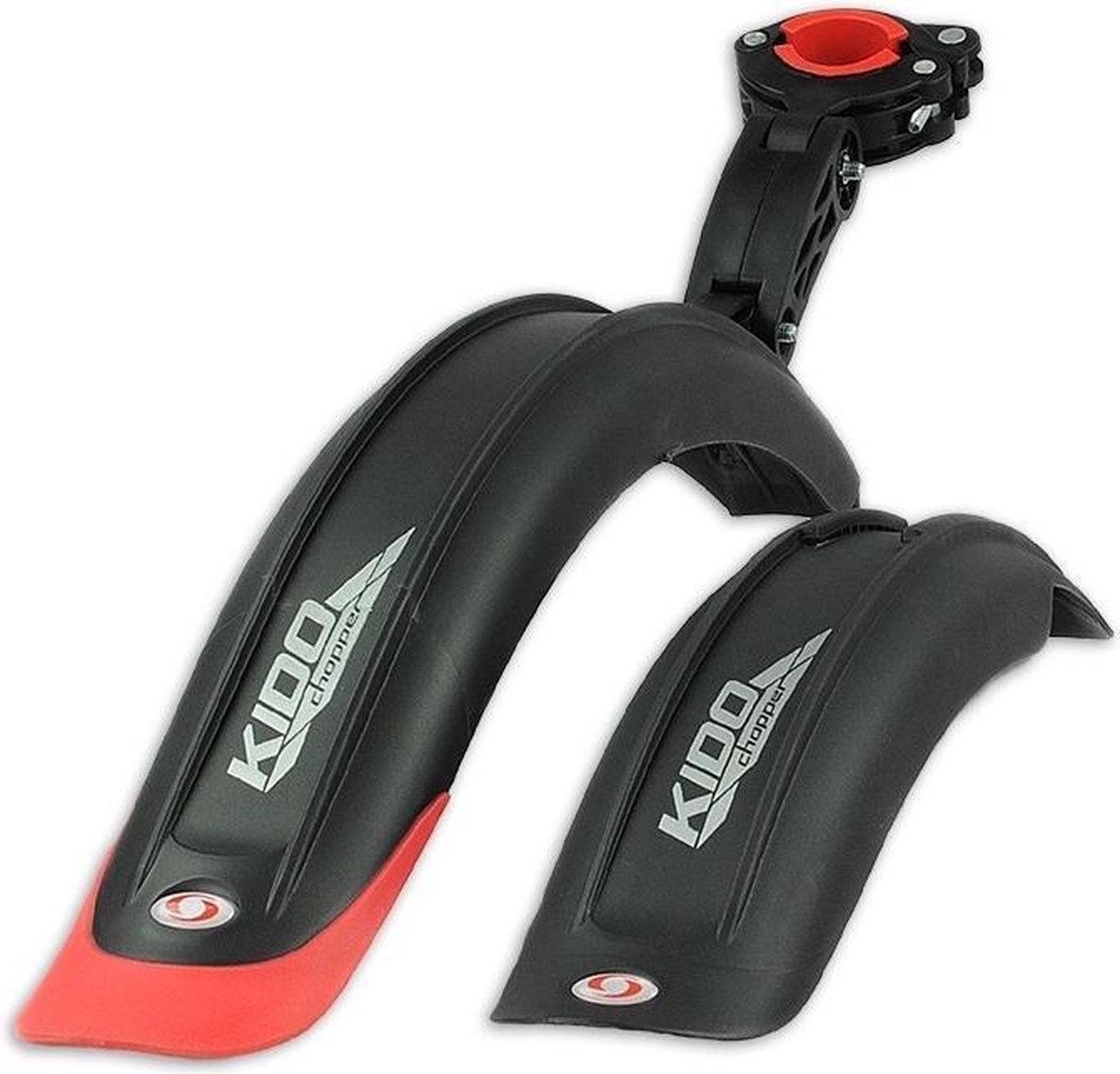 Simpla Spatbordenset Kido Pro 16 - 18 Inch Zwart/rood
