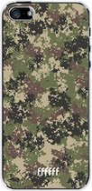 iPhone SE (2016) Hoesje Transparant TPU Case - Digital Camouflage #ffffff