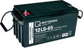 Q-Batteries 12LS-65 12V 65 Ah Lood Vlies Batterij/AGM VRLA Met VdS 4250889610586