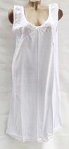 Chemise de nuit femme sans manches en coton XXL 44-46 blanc