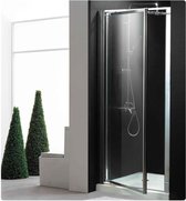 Vips douchedeur met aluminium profiel en helder CE gekeurd veiligheidsglas 84-90x190cm