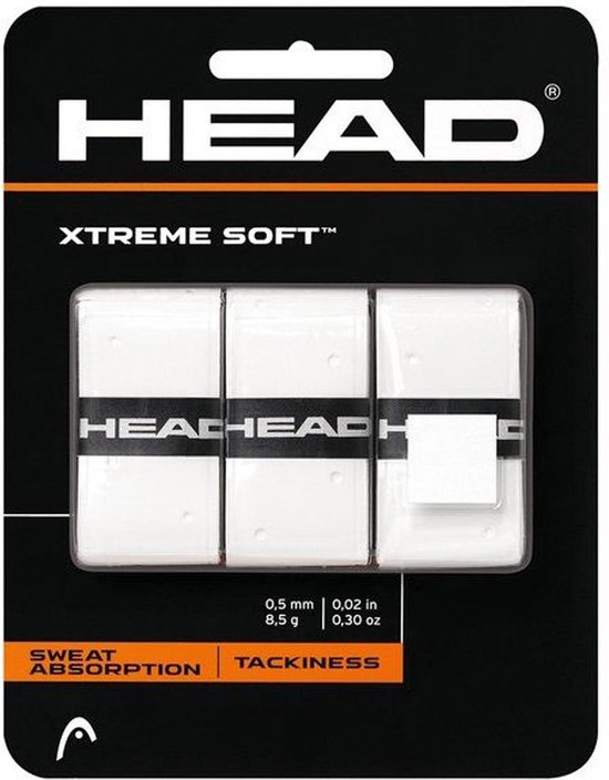 Head Xtreme Soft 3 Pack Tennis – Padel Overgrip wit