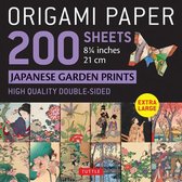 Origami Paper 200 Sheets Japanese Garden Prints 8 1/4in 21cm