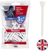 Masters White Wooden Tees 15st 83MM