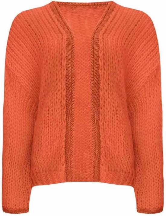 Dames vest-oranje-one size | bol.com