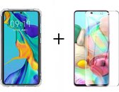 Samsung  A41 Hoesje - Antischock Hoesje - Samsung  A41 Screenprotector - Transparant Siliconen Case