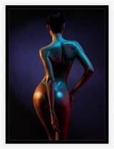 Sexy Vrouw  - blote dame Poster – elegante vrouw - wanddecoratie -  50x70 cm - vrouwen posters - sexy posters - huiskamer - Posters - dames Kamer - slaapkamer - Dames Poster - Vrouwen Wanddec