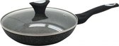 Klausberg 7039 - koekenpan met deksel - Ø24 cm - Marmer coating - Alle warmtebronnen