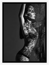 Sexy Vrouw  - blote dame Poster – elegante vrouw - wanddecoratie -  50x70 cm - vrouwen posters - sexy posters - huiskamer - Posters - dames Kamer - slaapkamer - Dames Poster - Vrouwen Wanddec