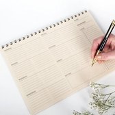Weekplanner - 25 weken | Half jaar planner | Ongedateerd | Duurzaam | Desk Planner | PaperWise