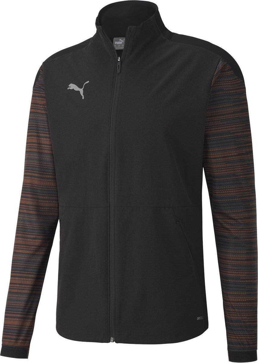 PUMA - ftblNXT Pro Jacket - Puma Black-Shocking Orange - Mannen - Maat XXL